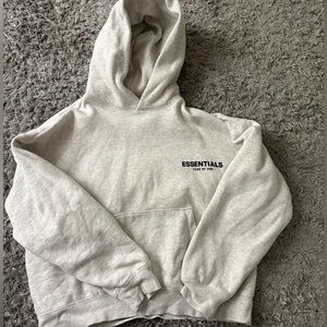 Essentials Fear of God Light Oatmeal Hoodie